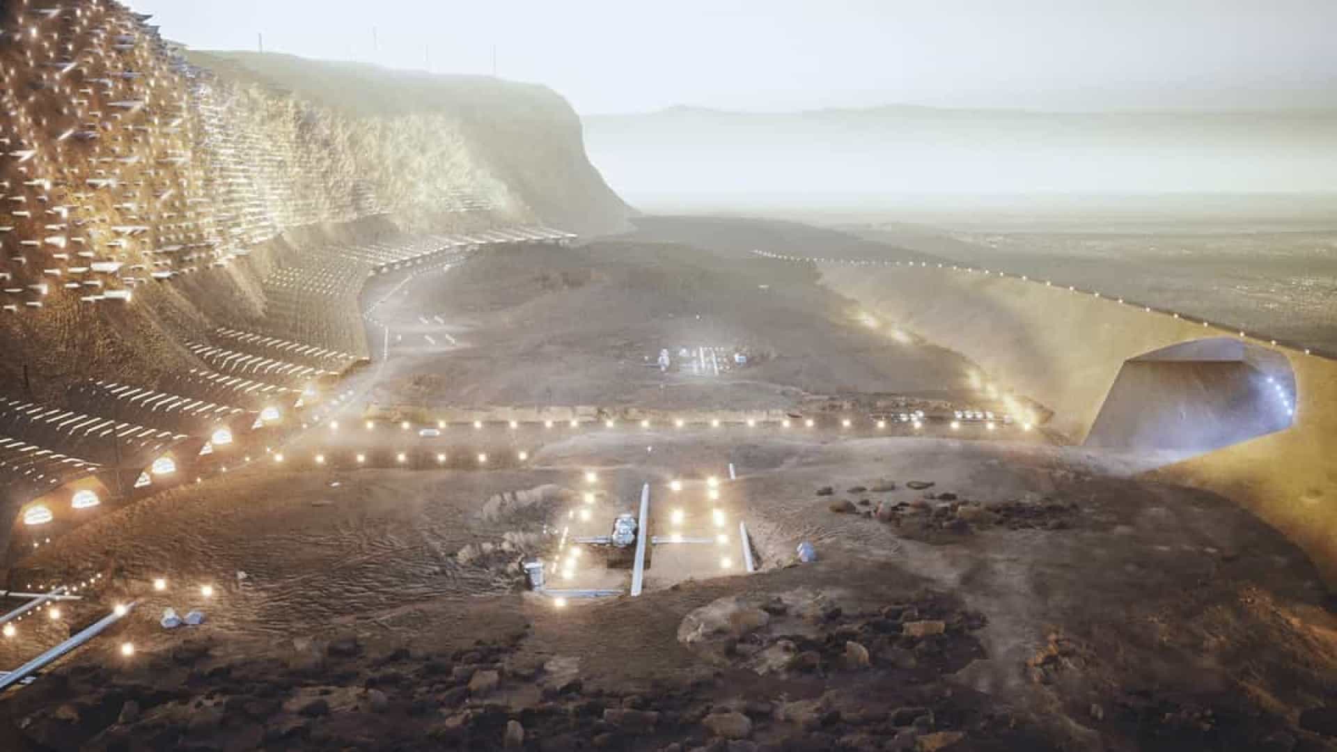 Cidade em Marte? Estúdio de arquitetura dá ‘asas à imaginação’